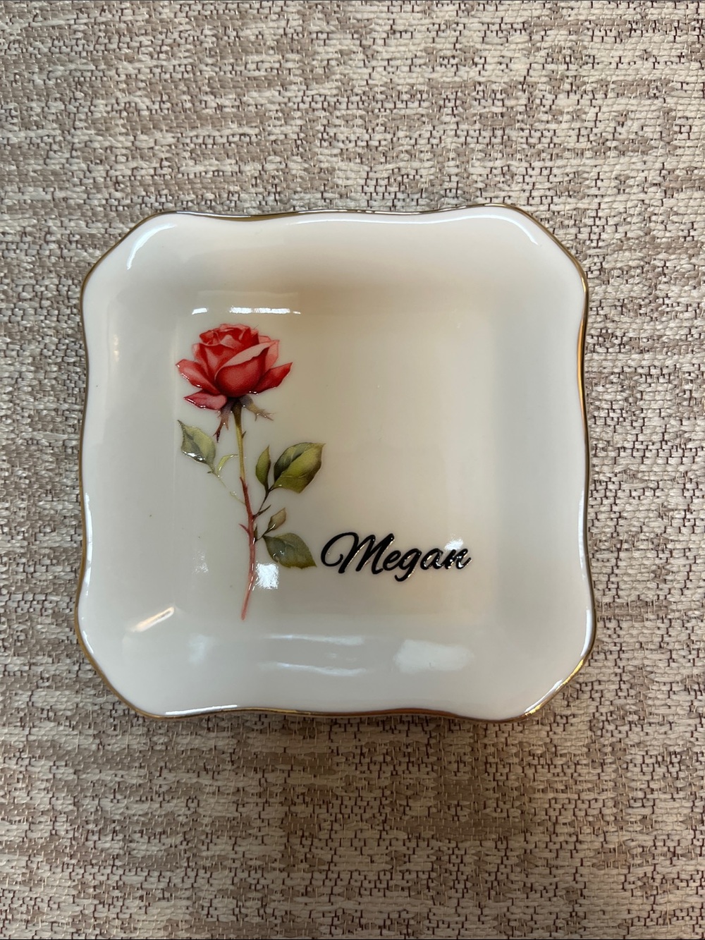 Rose Megan trinket dish